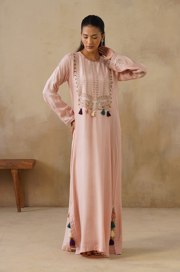Noor Pink Full Length Dress