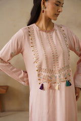 Noor Pink Full Length Dress
