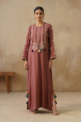 Noor Brown Full Length Dress