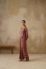 Noor Brown Full Length Dress