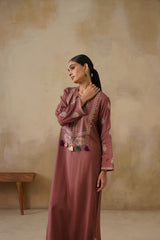 Noor Brown Full Length Dress