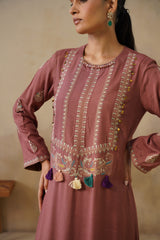 Noor Brown Full Length Dress