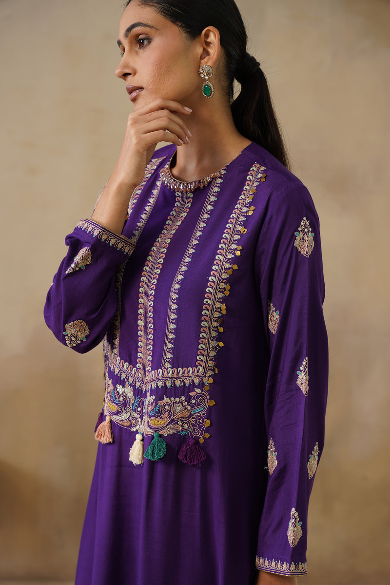 Noor Purple Full Length Dress