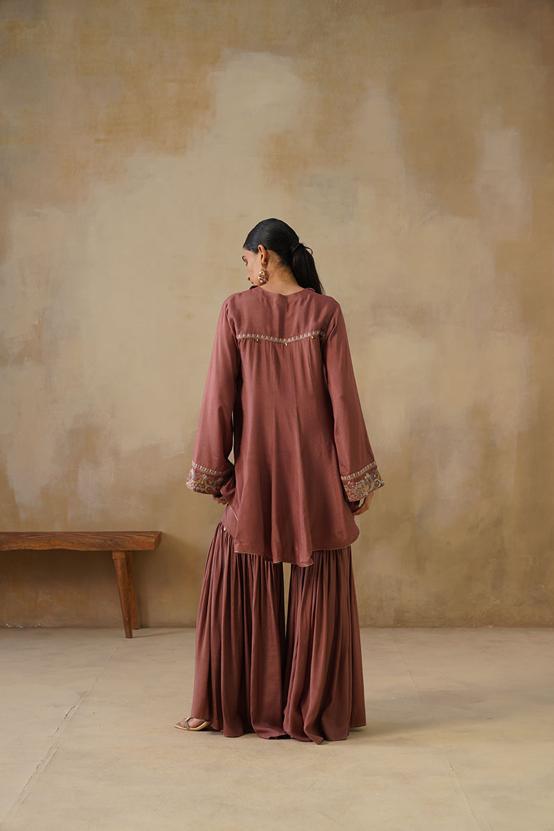Noor Brown Full Length Dress