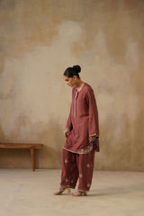 Noor Brown Kashmiri Kurta Set with Dupatta