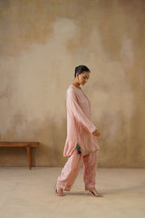 Noor Pink Kashmiri Kurta Set with Dupatta