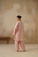 Noor Pink Kashmiri Kurta Set with Dupatta