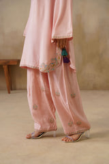 Noor Pink Kashmiri Kurta Set with Dupatta