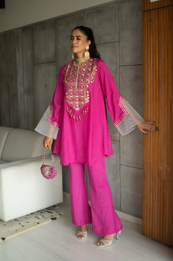 Leher Hot Pink Kali Suit Set (Copy)
