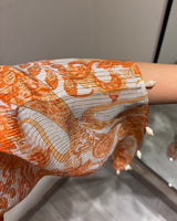 Peher Kesariya Set- Orange Coord Set