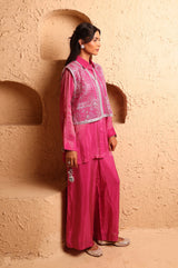 Rani Pink Waistcoat Set