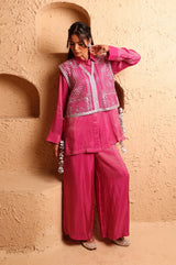 Rani Pink Waistcoat Set