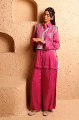 Rani Pink Waistcoat Set