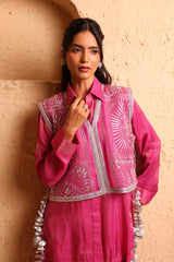 Rani Pink Waistcoat Set