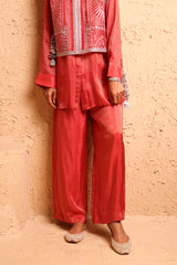 Sindoor Red Waistcoat Set