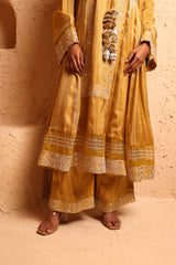 Ochre Sidekali Suit Set with Dupatta
