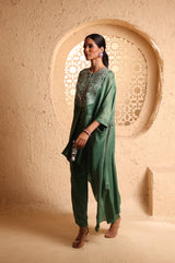 Jade Green Cape Suit Set