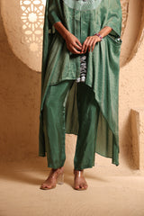 Jade Green Cape Suit Set
