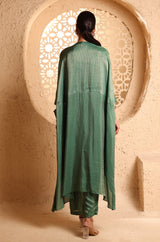 Jade Green Cape Suit Set