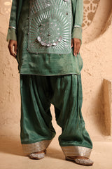 Jade Green Kashmiri Kurta Set with Dupatta