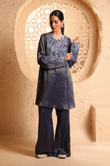 Midnight Blue Back Kali Suit Set