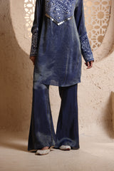 Midnight Blue Back Kali Suit Set