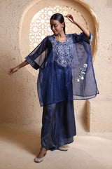 Midnight Blue Kaftan Set