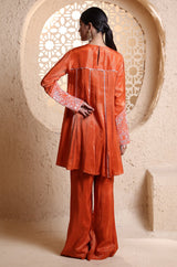 Bright Orange Back Kali Suit Set
