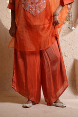 Bright Orange Kaftan Set