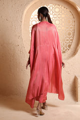 Coral Cape Suit Set