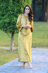 Zeba Mustard Long Dress
