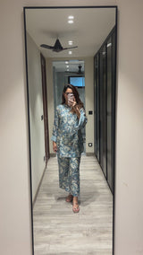 Peher Fiza Set- Blue Coord Set