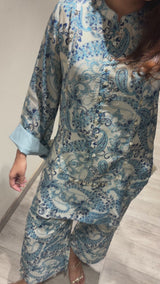 Peher Fiza Set- Blue Coord Set