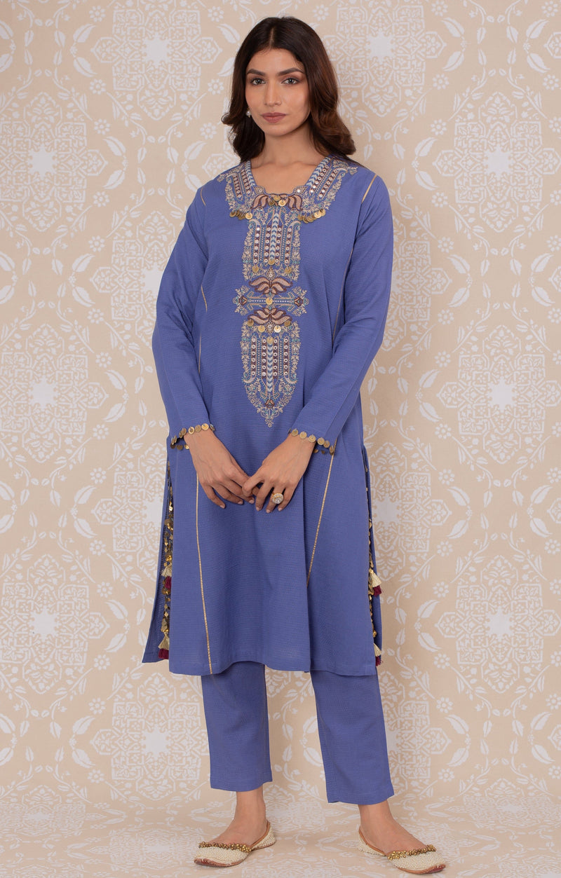 Inayat Side Kali Suit Set- RTS