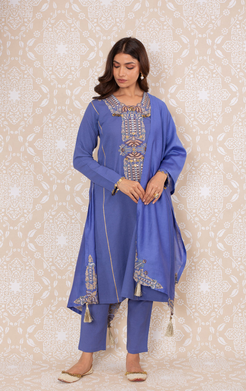 Inayat Side Kali Suit Set- RTS