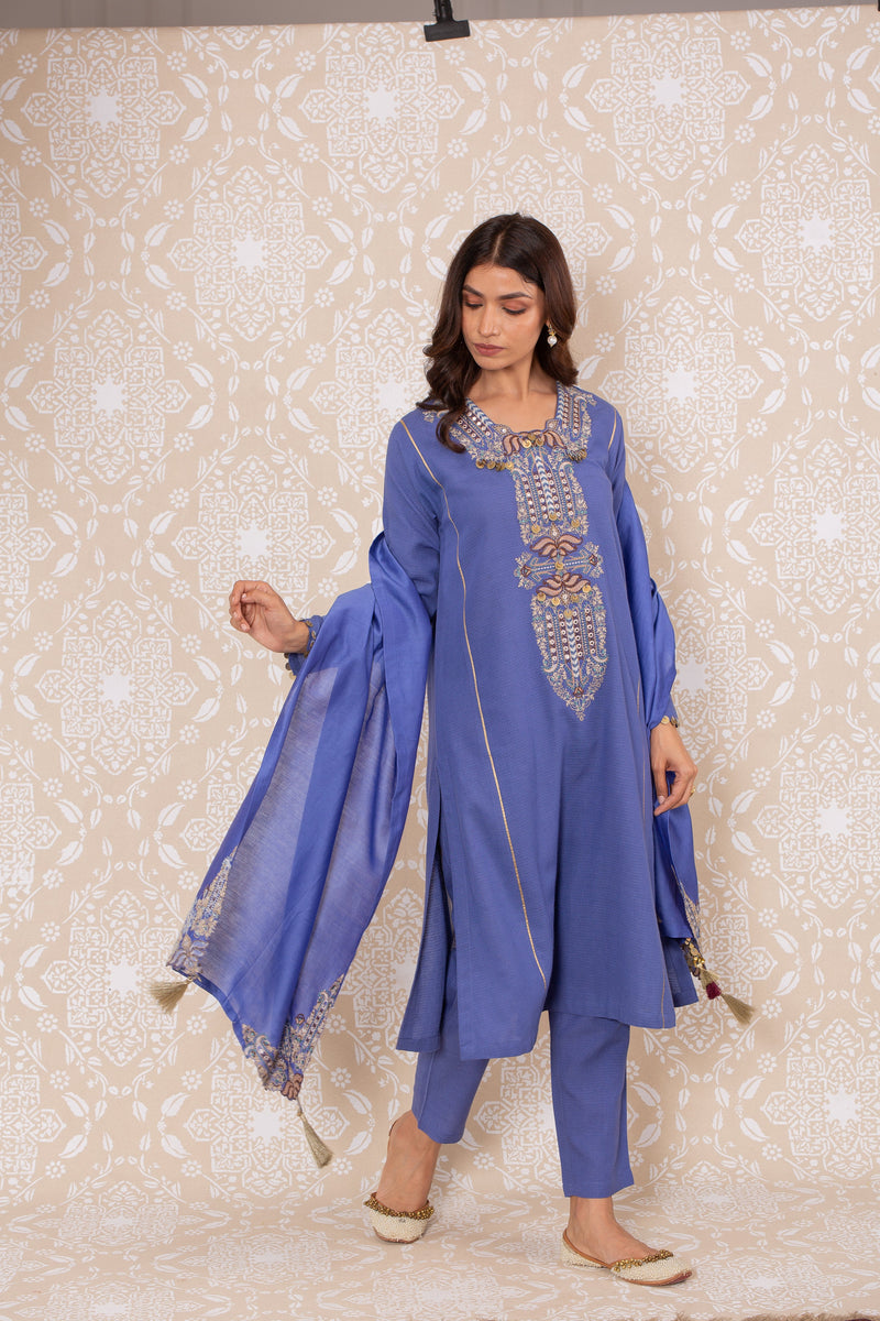 Inayat Side Kali Suit Set- RTS