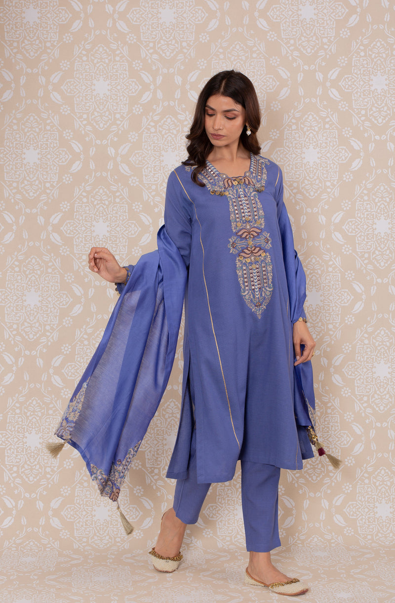 Inayat Side Kali Suit Set- RTS