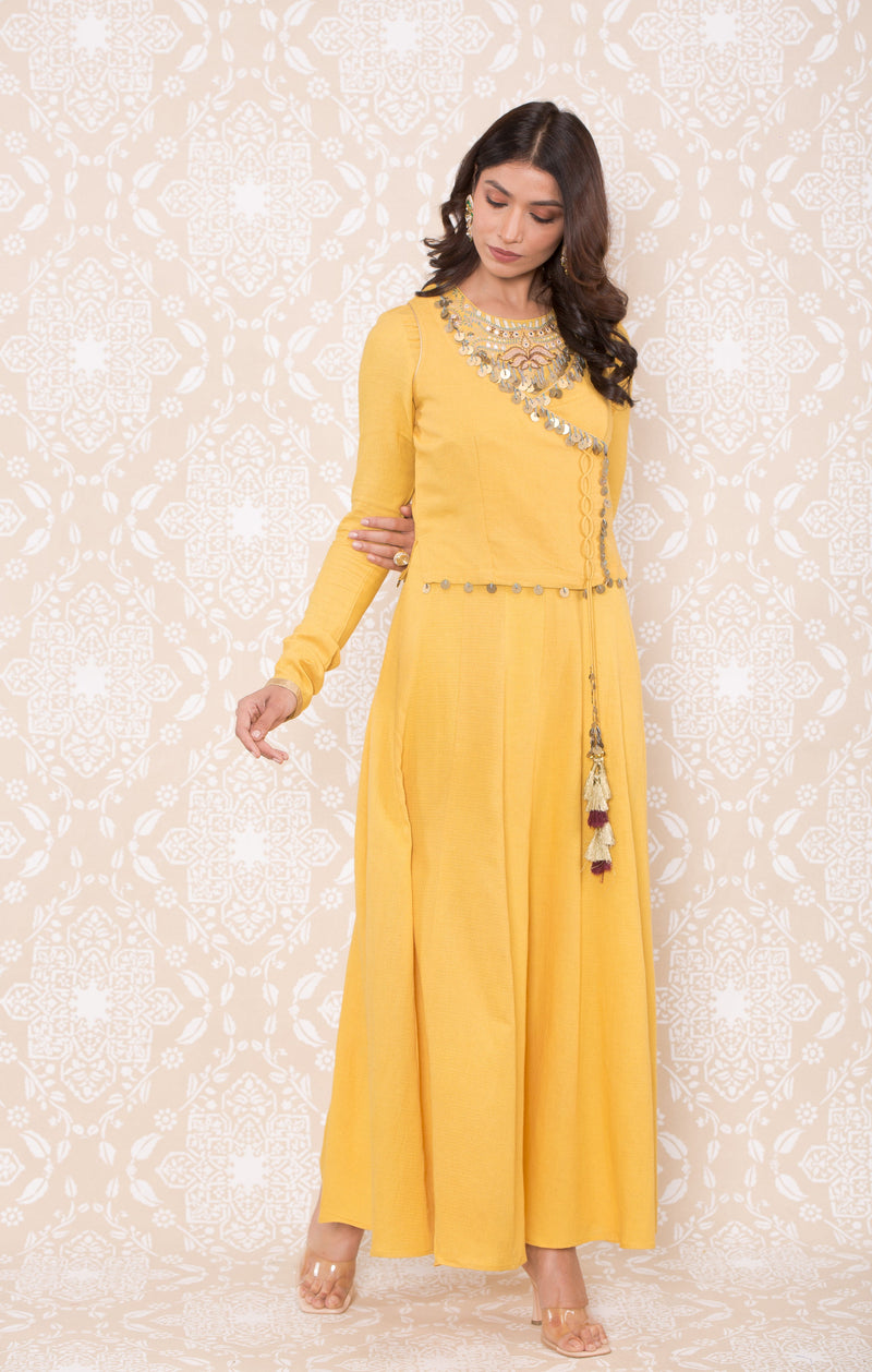 Inayat Waist Coat Anarkali Set- RTS