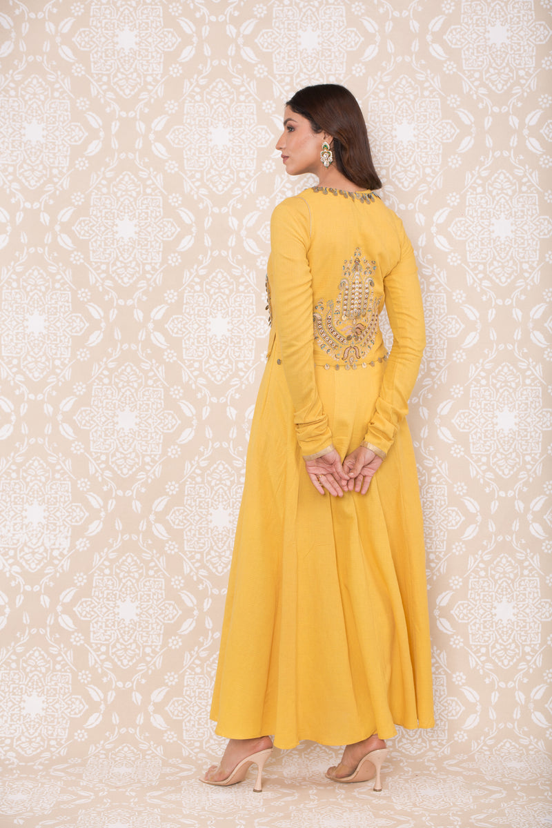 Inayat Waist Coat Anarkali Set