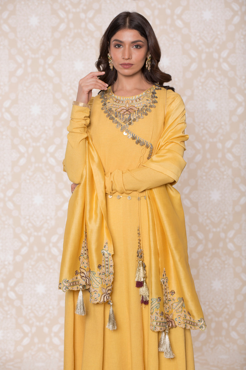 Inayat Waist Coat Anarkali Set