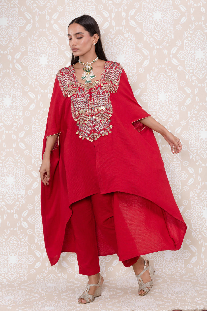 Inayat Cape Suit Set- RTS