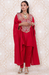 Inayat Cape Suit Set- RTS