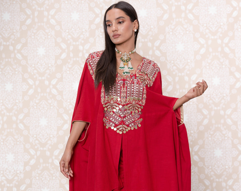 Inayat Cape Suit Set- RTS