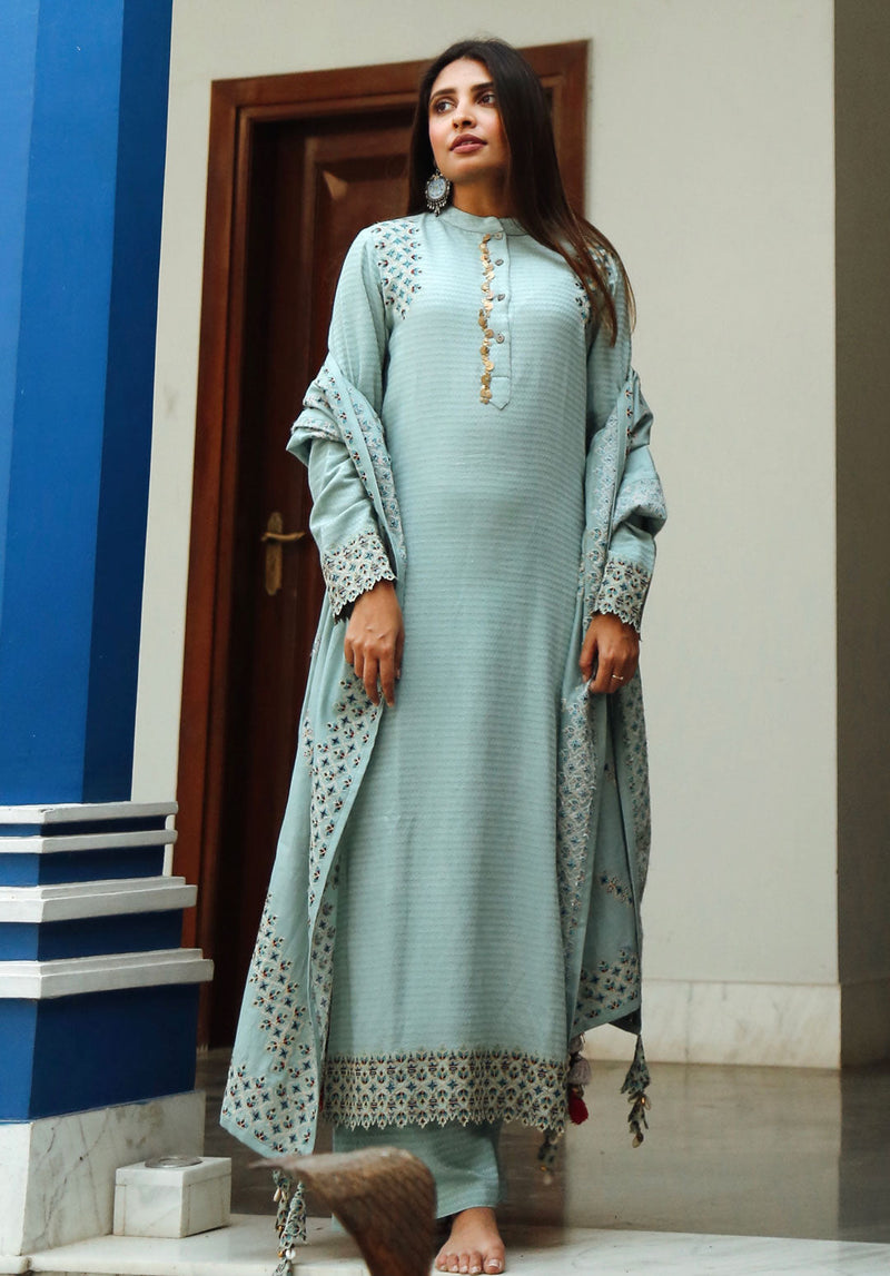 Avani Straight Suit Set- RTS